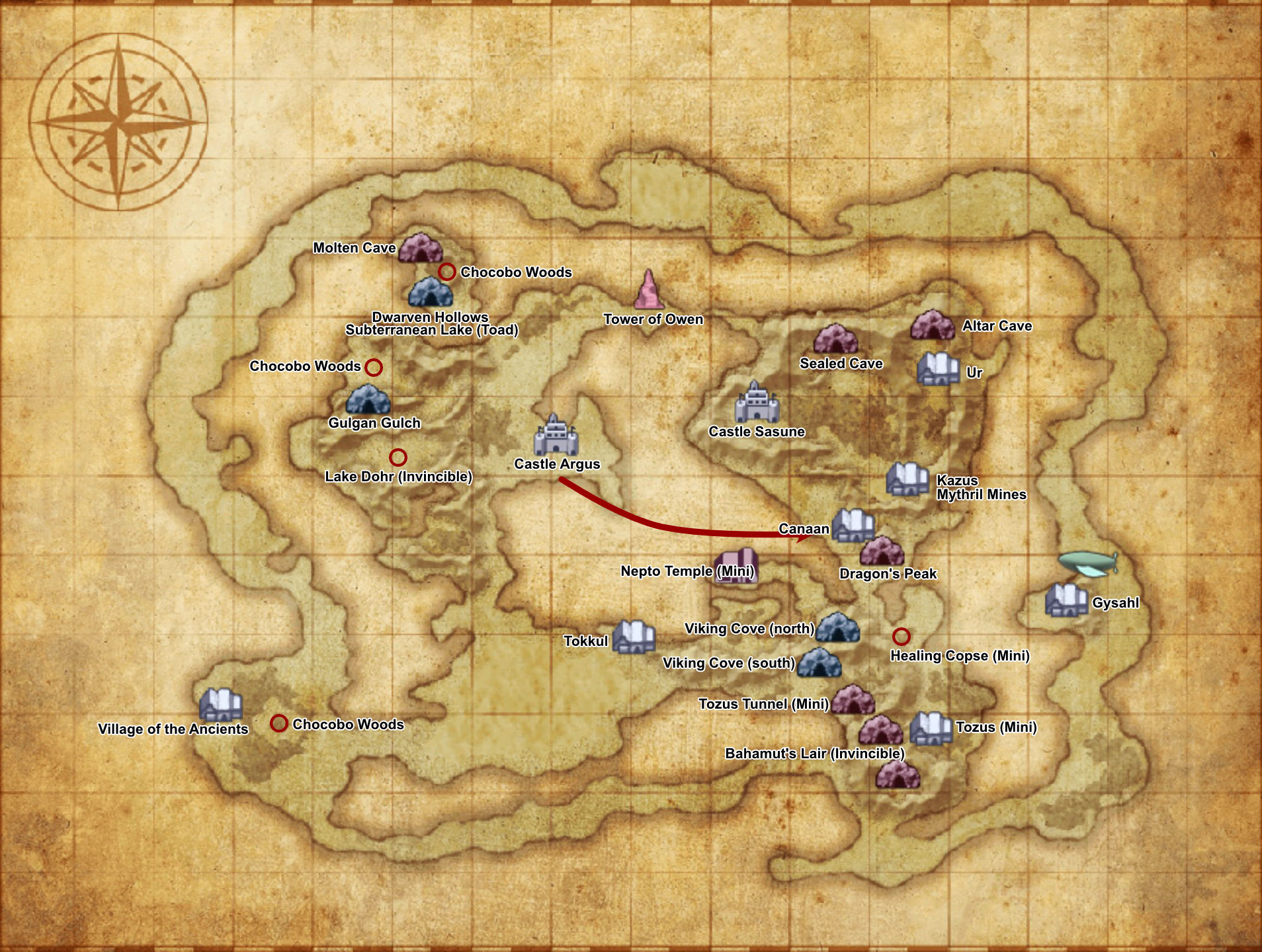 Canaan - world map