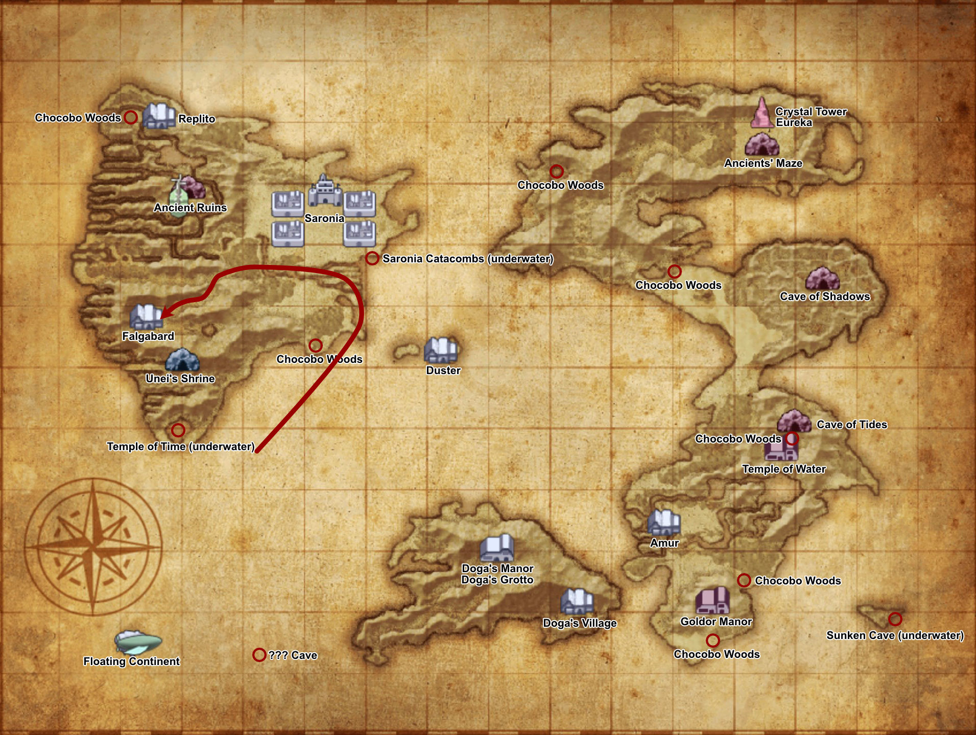 Falgabard - world map