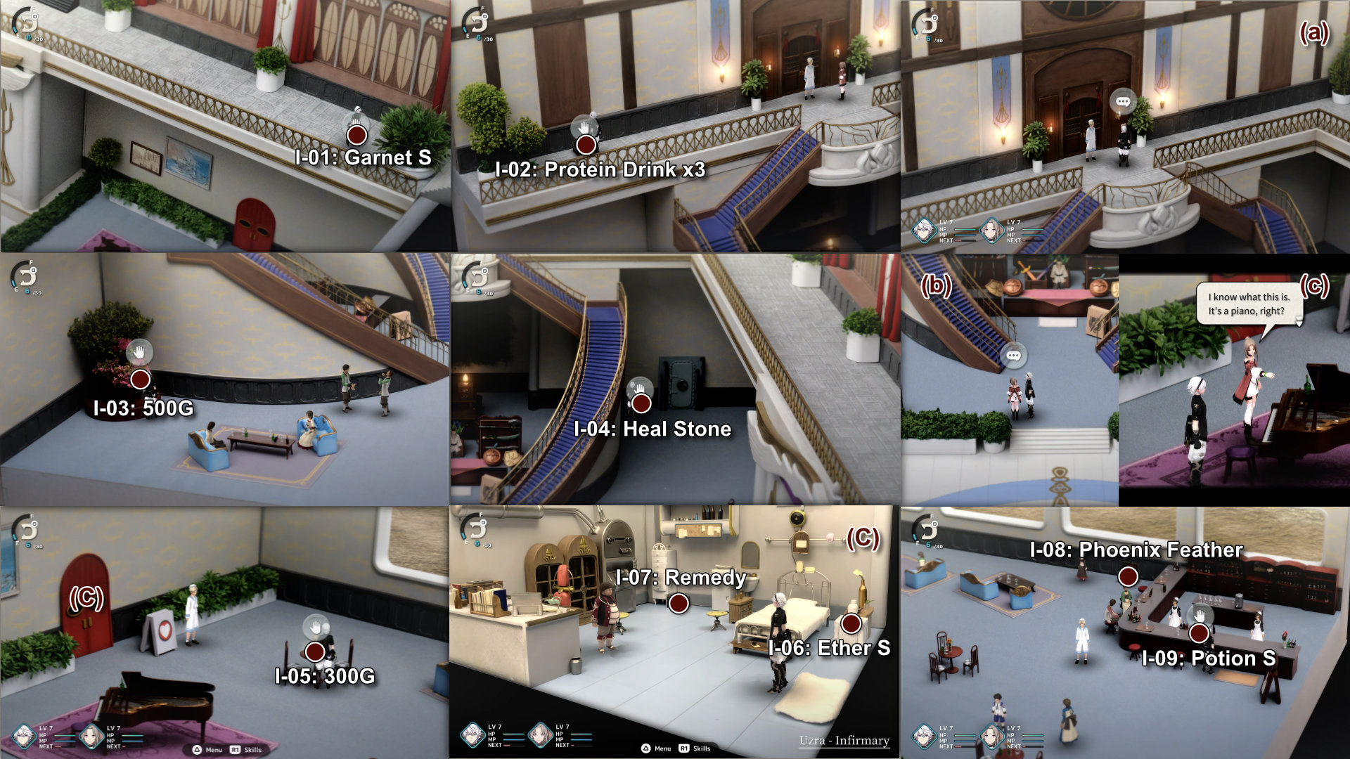 0503. Uzra Hall Items