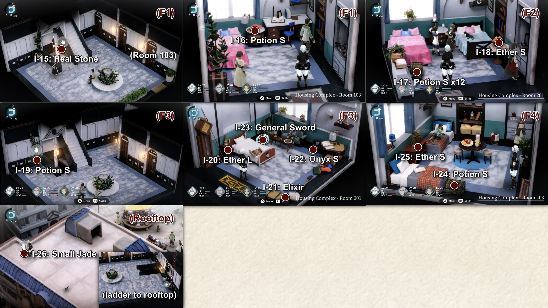 1409. Town Center Housing Complex Items