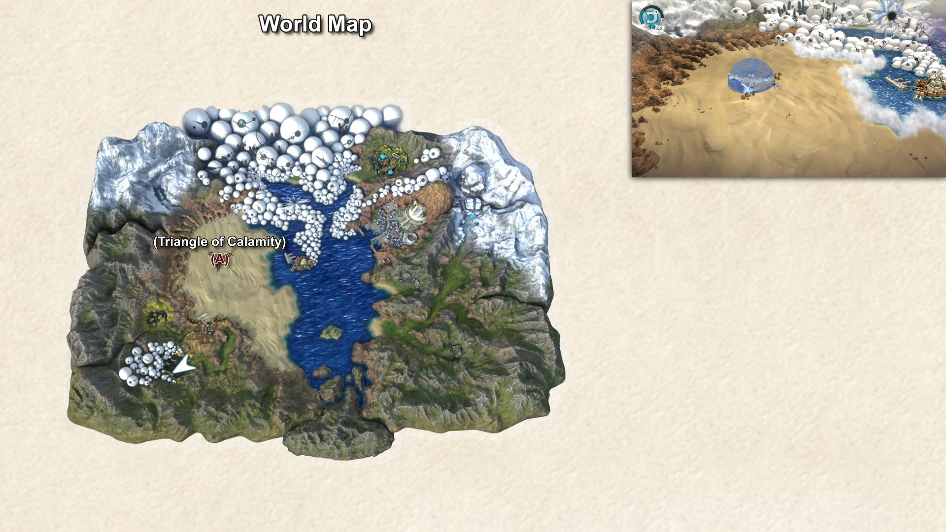 3601. World Map - Path to Triangle of Calamity