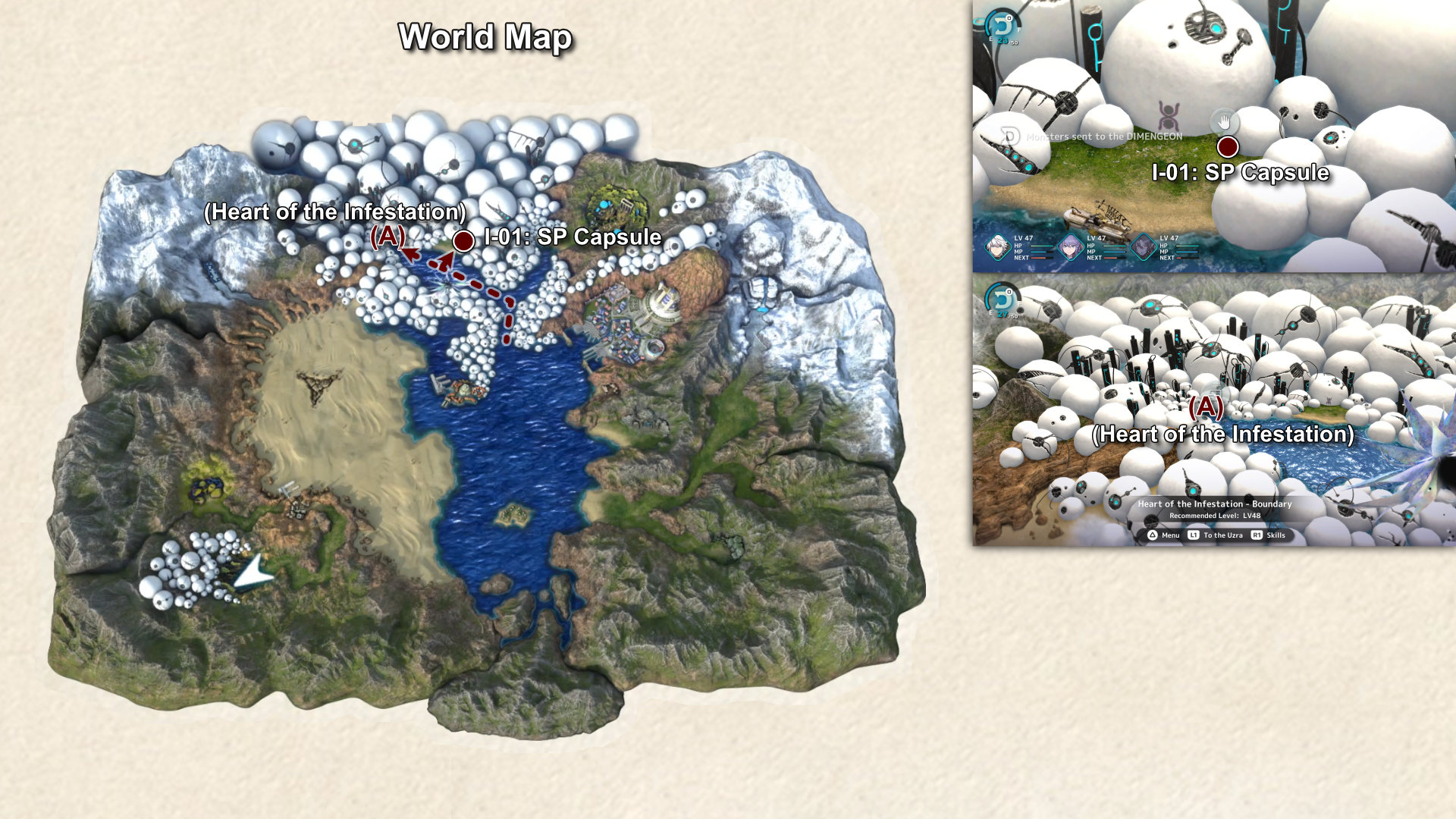 3801. World Map - Path to Heart of the Infestation