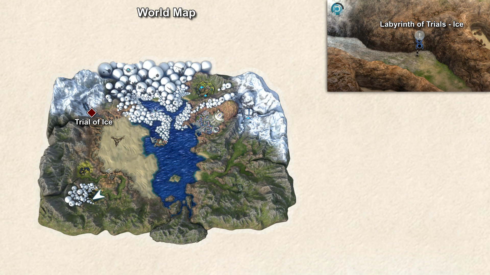 4002. World Map - Path to Trial of Ice
