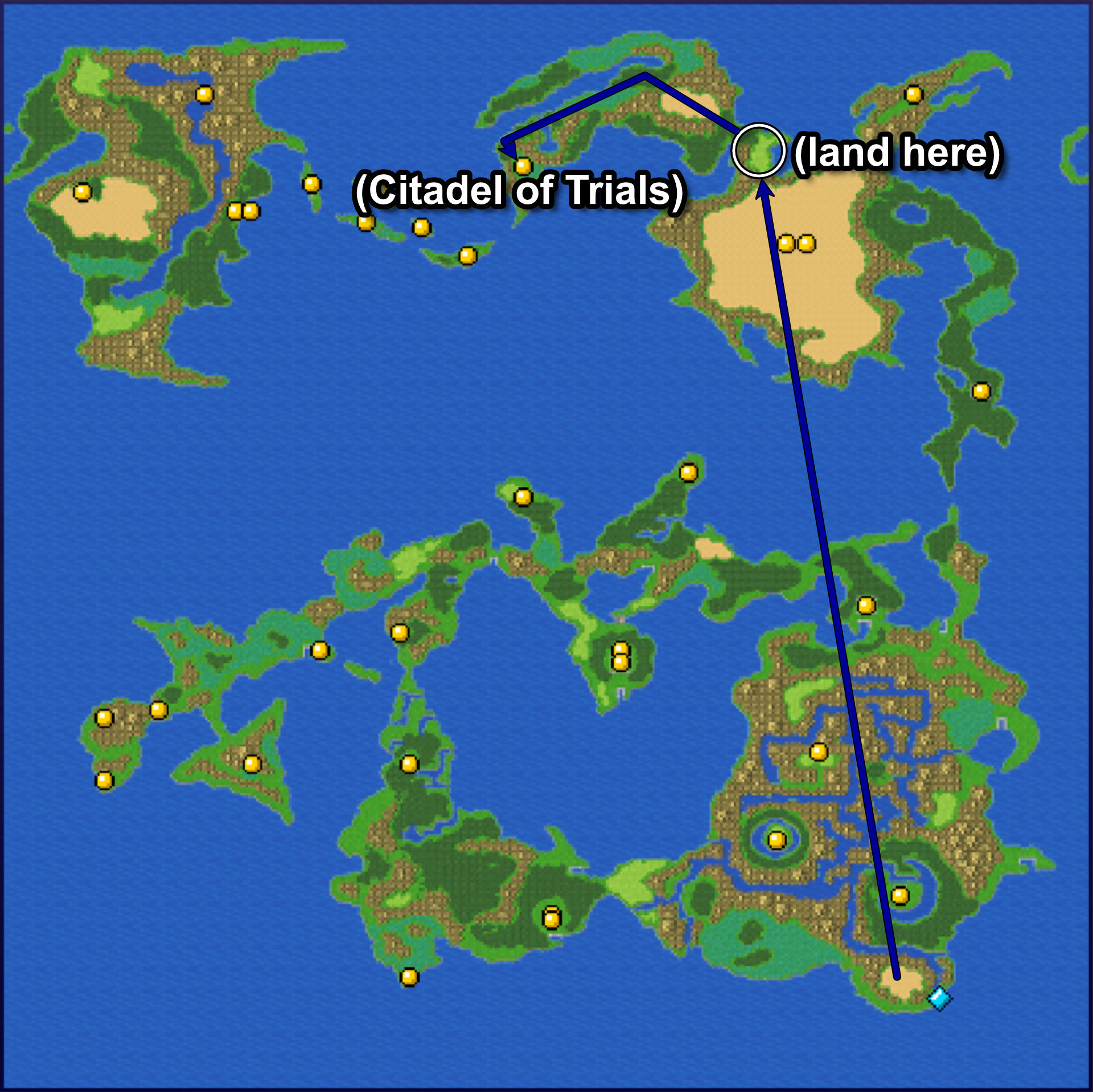 1402. Path to Citadel of Trials (Map)