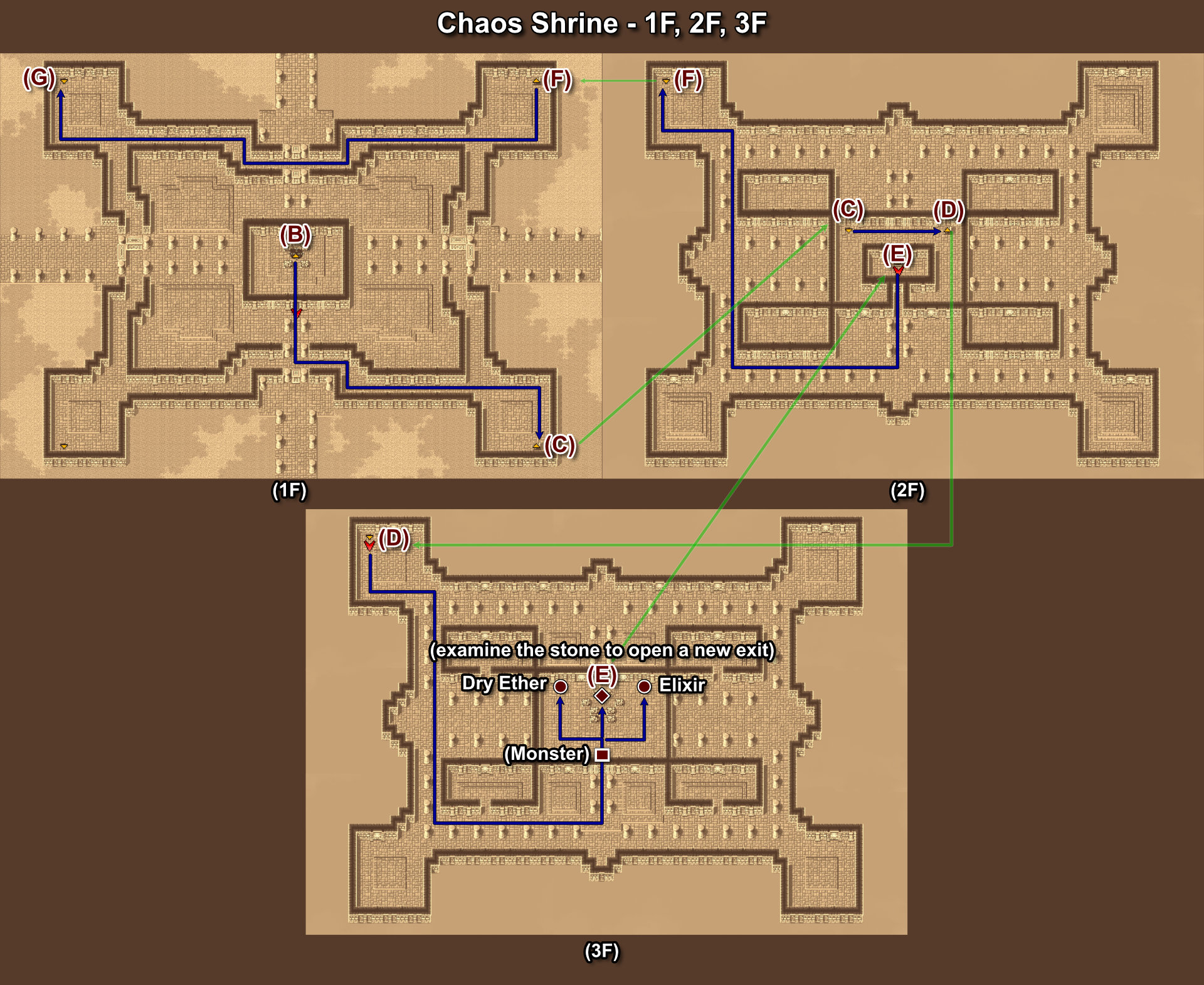 2003. Chaos Shrine - 1F, 2F, 3F