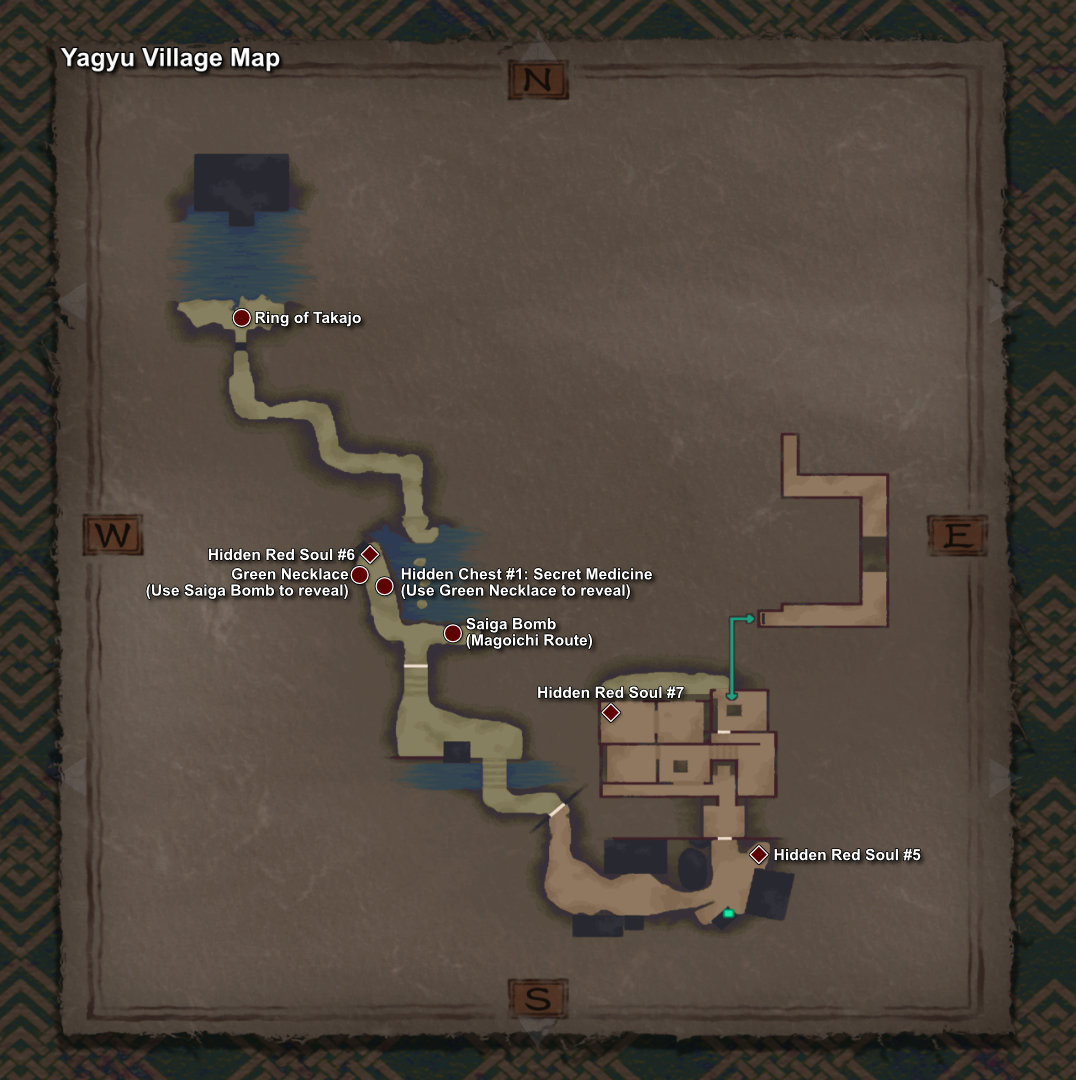 140. Yagyu Village Item Map (Second Visit)