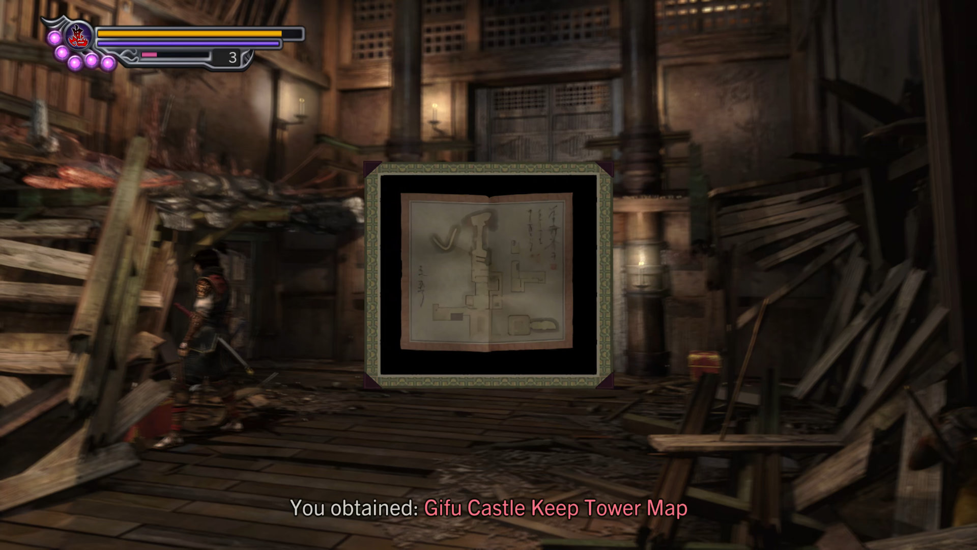 099. Gifu Castle Keep Tower Map