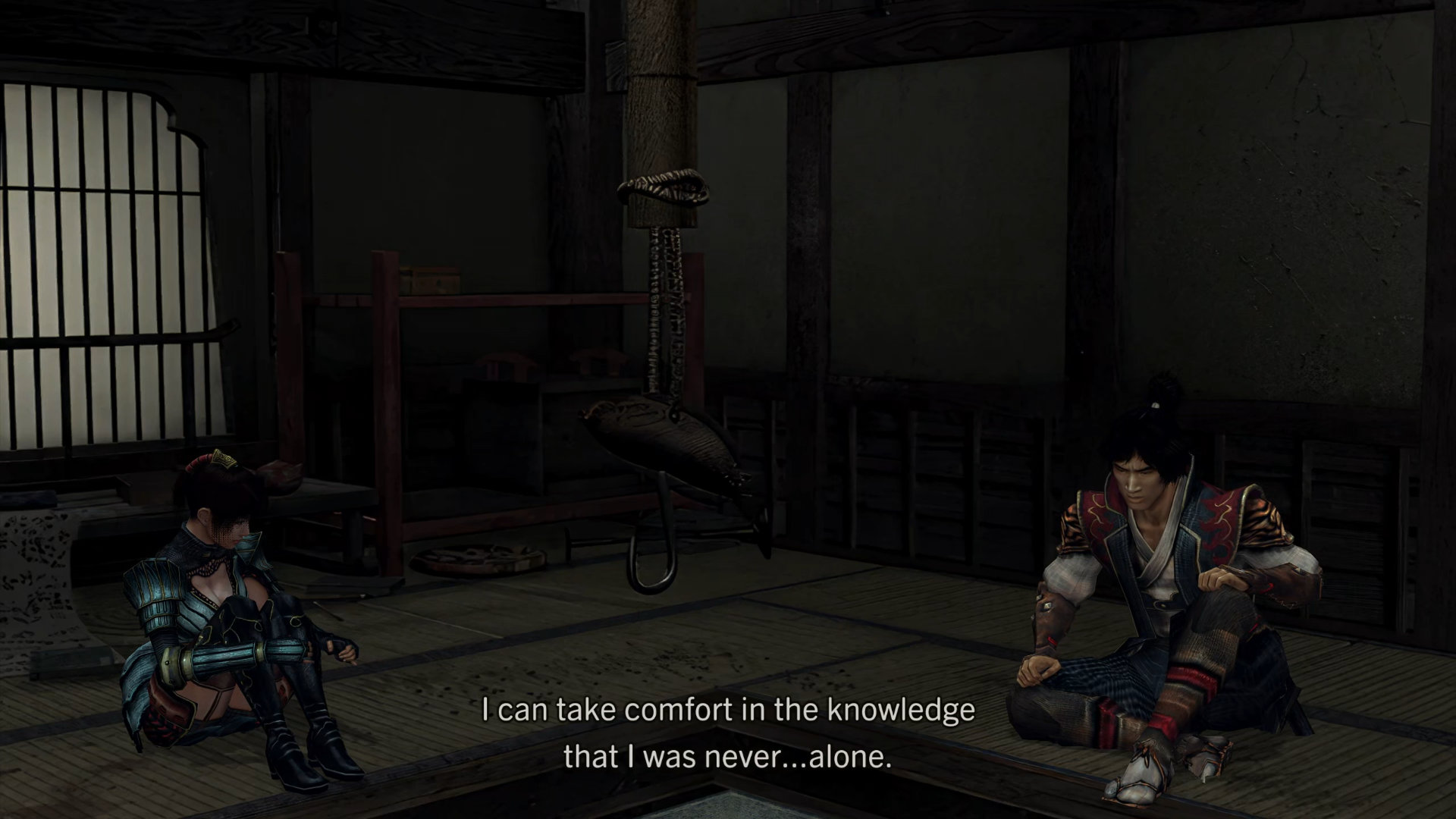156. Scenario 5-2: Jubei and Oyu Talk by the Fireside
