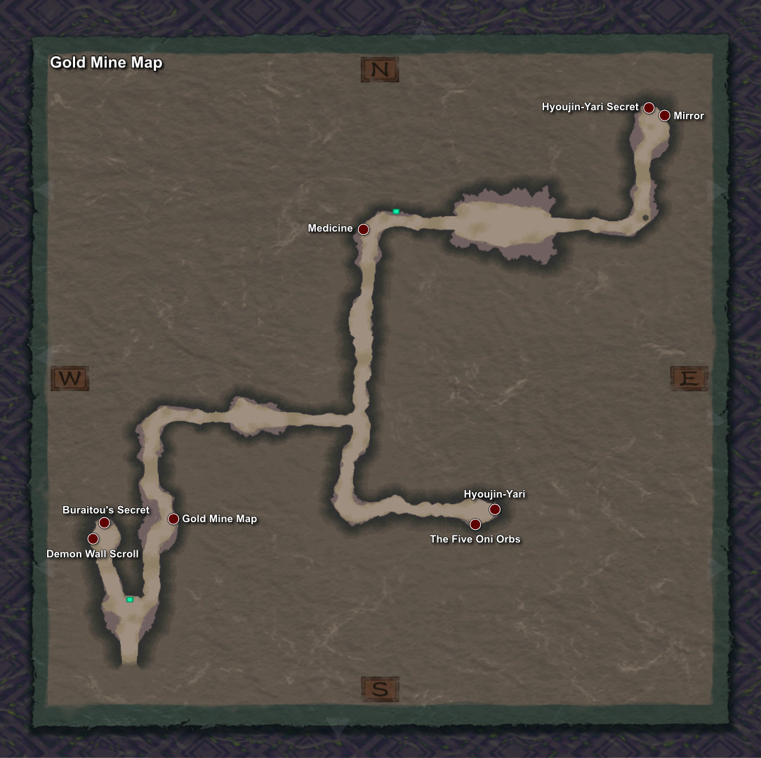 051. Collectable items in gold mine (first visit)