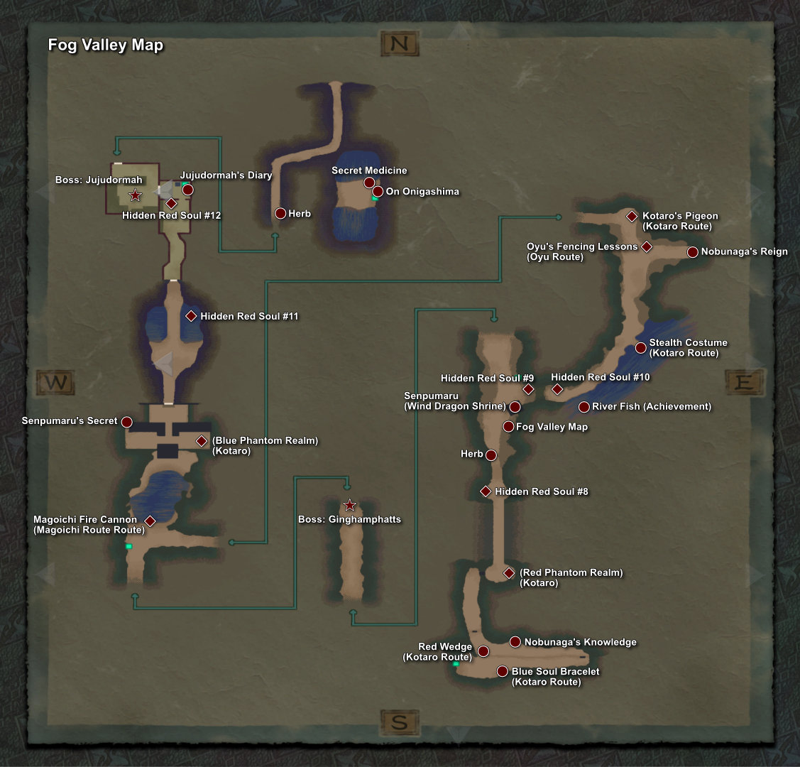 160. Fog Valley Item Map