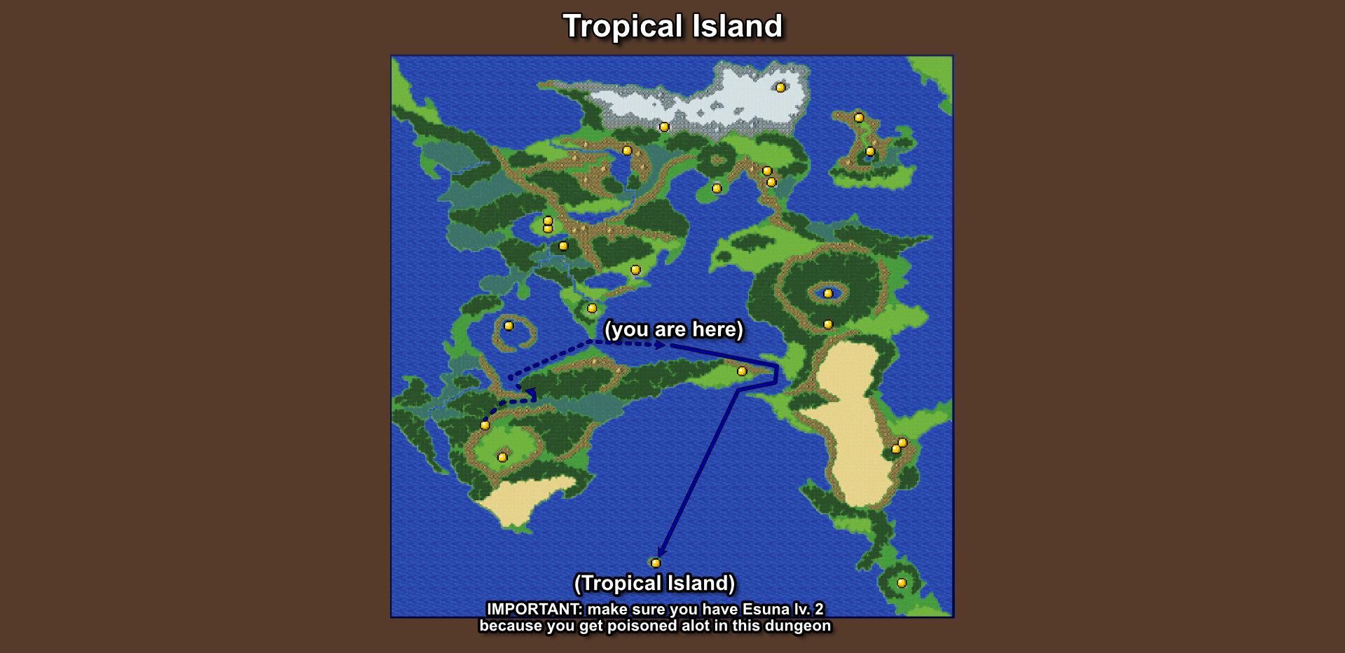 16. Tropical Island Final Fantasy II Pixel Remaster