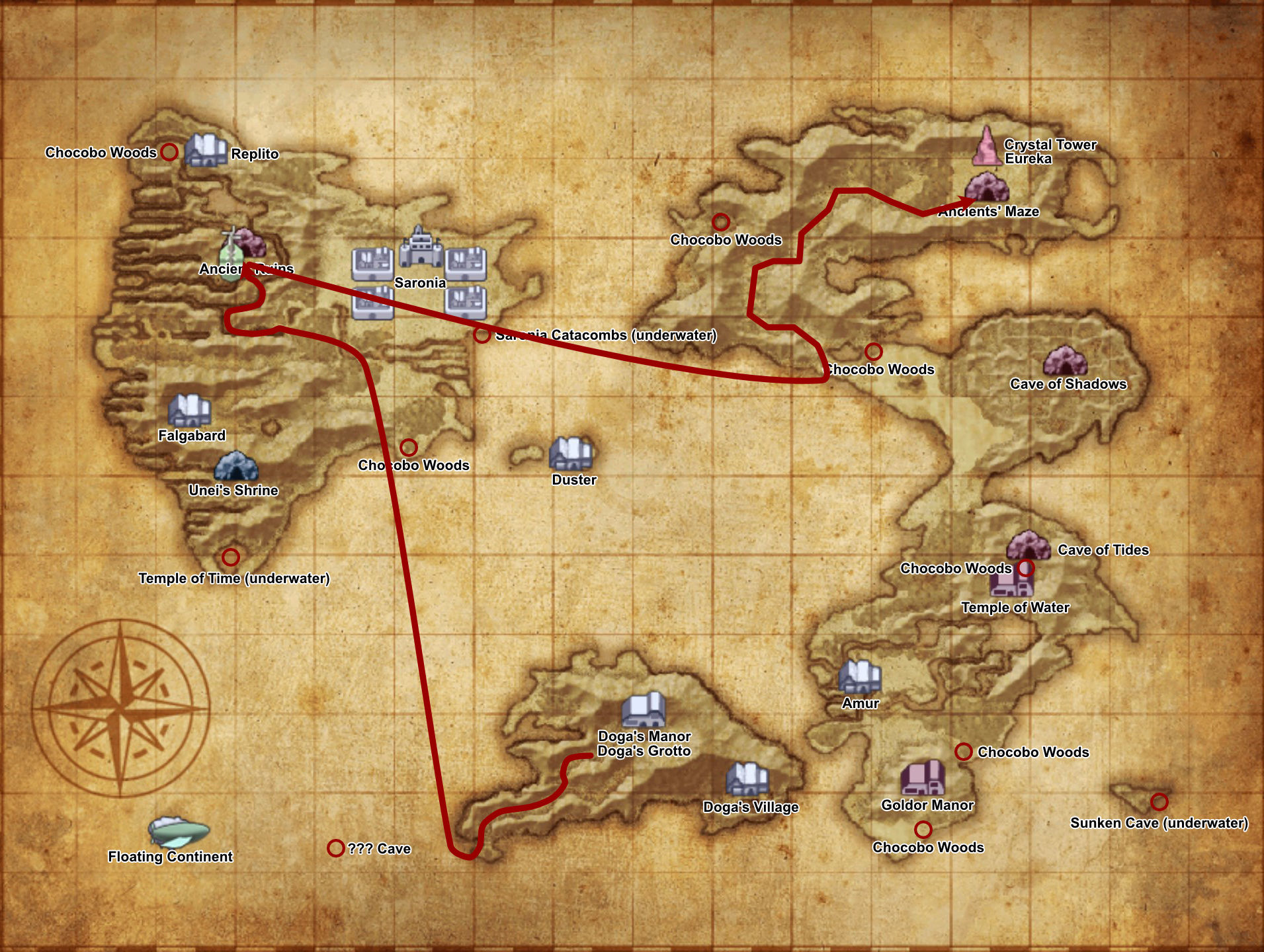 066. Ancients' Maze - World Map