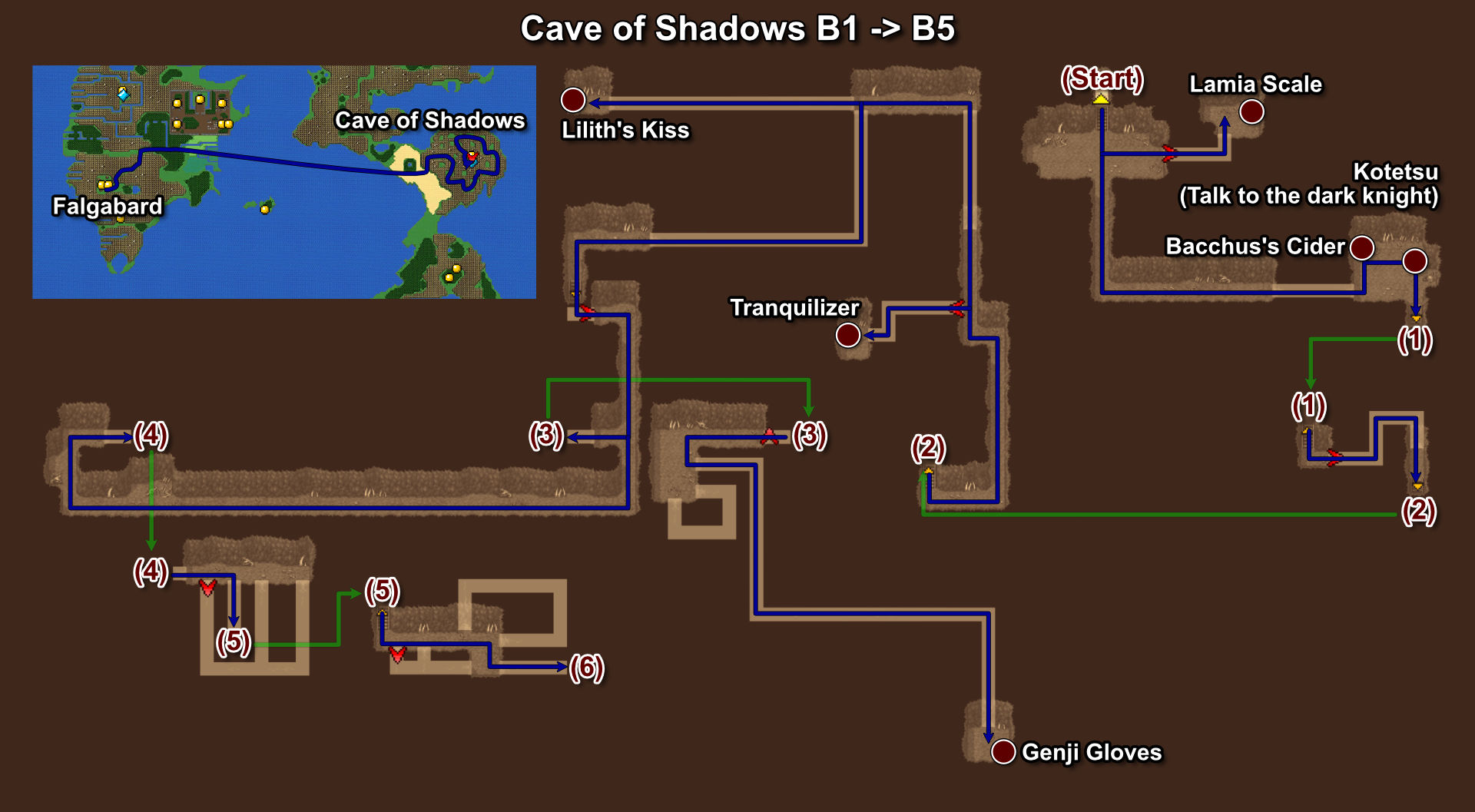 058. Cave of Shadows - B1 -> B5
