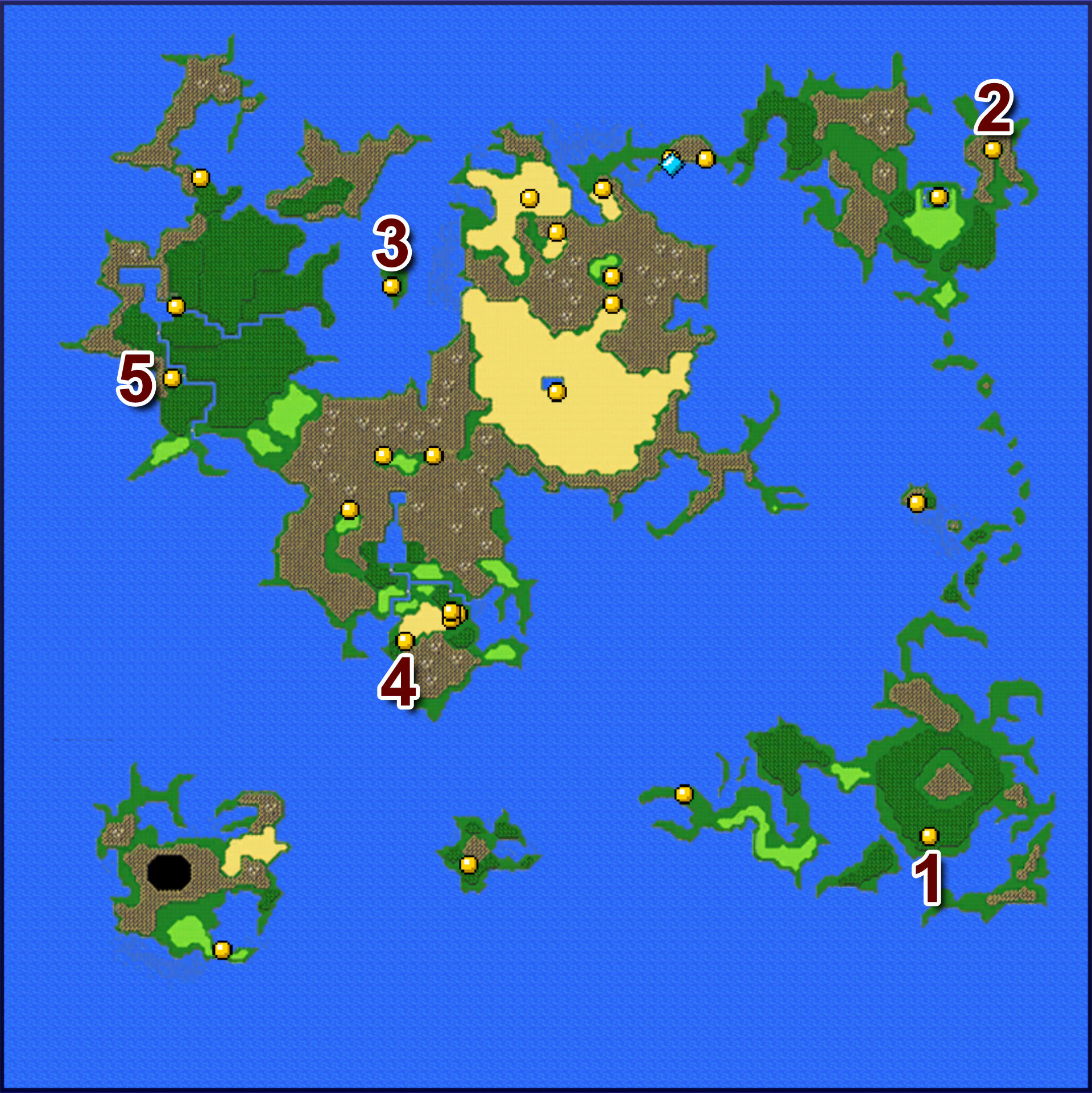 025. Chocobo Forest - World Map