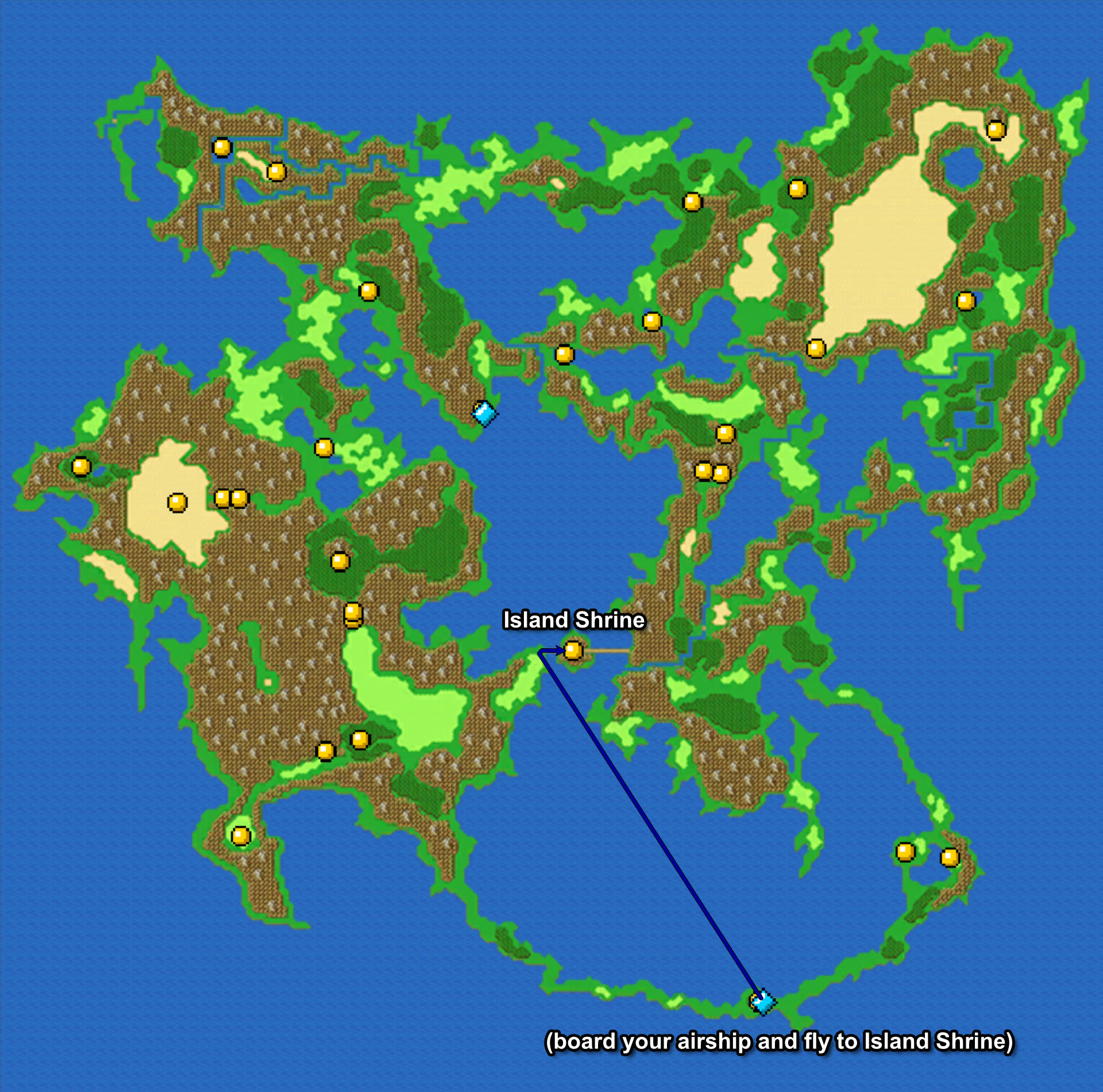 135. Island Shrine - World Map