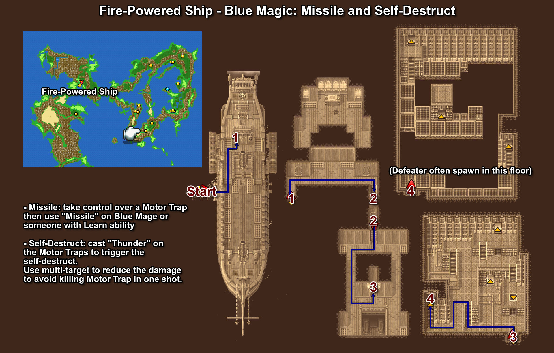 035. Blue Magic Missile and Self-Destruct from Motor Trap